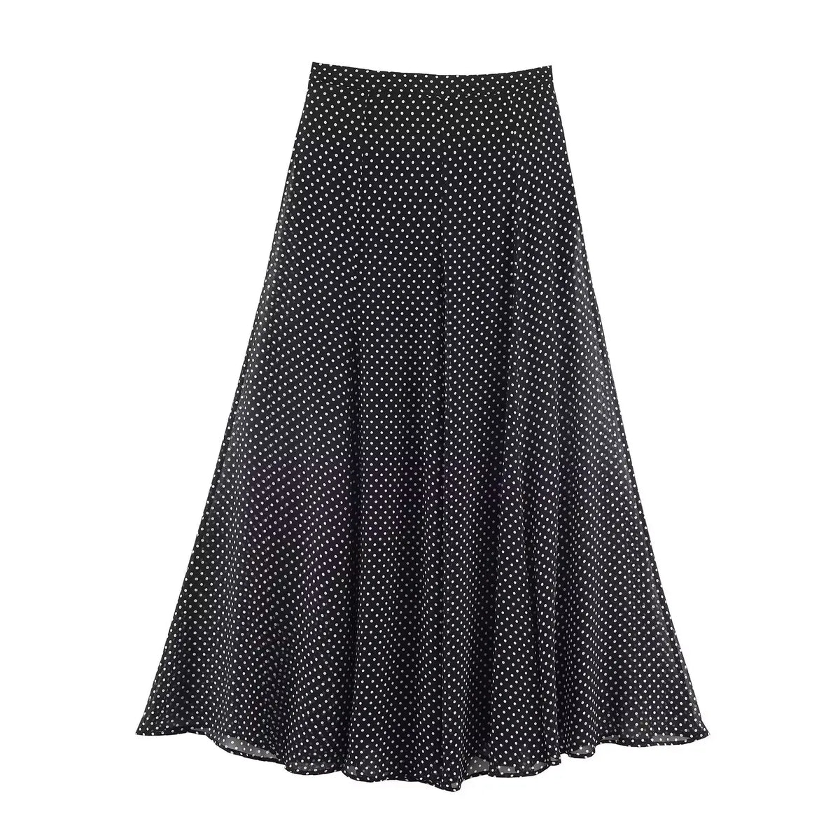 KONDALA Vintage Polka Dot Women Sets Chiffon Bow Tie Loose Blouses Loose Long Skirts Fashion 2026 Spring Summer Holiday Suits