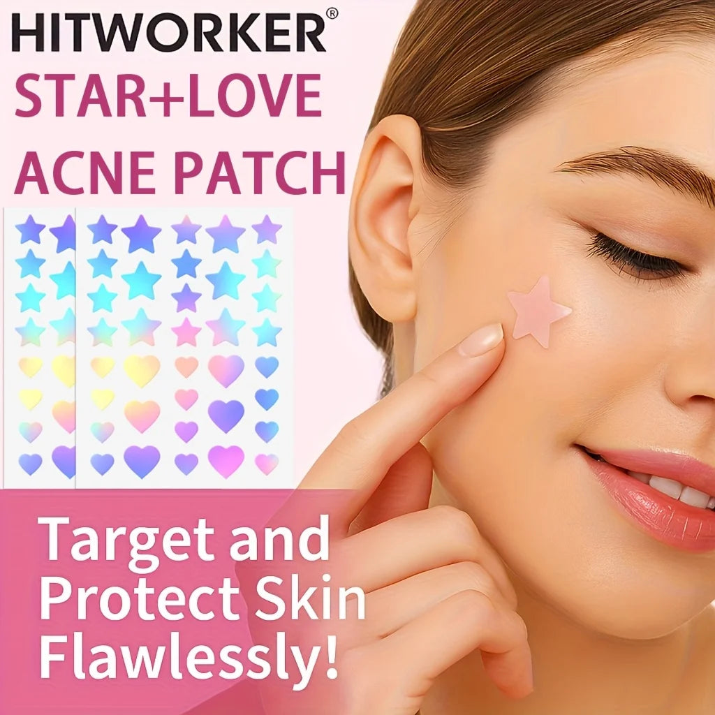 360pcs Colorful Acne Patches – gentle facial coverage for pimples and breakouts, suitable for all fair-to-beige skin tones, sens
