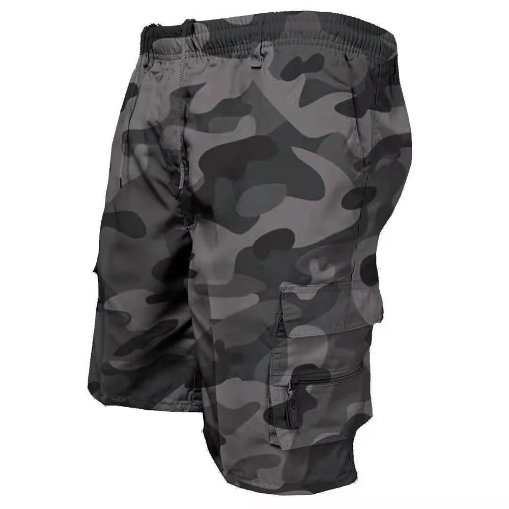 Men's Tactical Cargo Shorts Fashion Pocket Military Shorts Summer Camouflage Jogging Sports Casual Male Work Hiking Short Pants