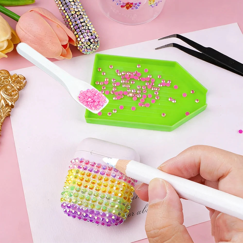 15 Colors Resin Jelly Rhinestones for Bedazzling, 3mm Flatback Gems Bedazzler Kit with 3Pcs 10ml B7000 Jewelry Glue for Nail Art