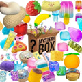 #@200+ Pcs Surprise Box Toys Novelty Stress Relief Assorted Squishy Figures Blind Box Fun Mystery Fidget Stress Relief Surprise