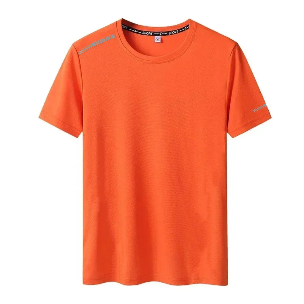 Plus Size 5XL 6XL 7XL Men's T-Shirts Quick Dry Short Sleeve Tees Gym Jerseys Fitness Trainer Running Top Sportswear Male Clothes
