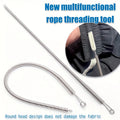 Bendable Spring Drawstring Threader Clip Pants Hoodies Elastic Band Lace Cord Flexible Drawstring Thread DIY Sewing Accessories